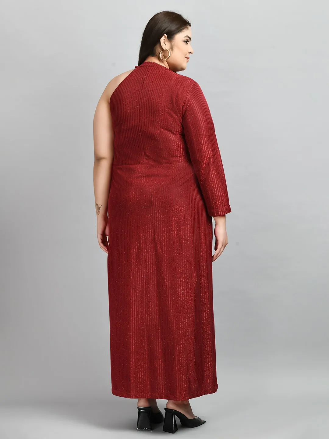 Plus Size Plus Size Mystique Red Gown