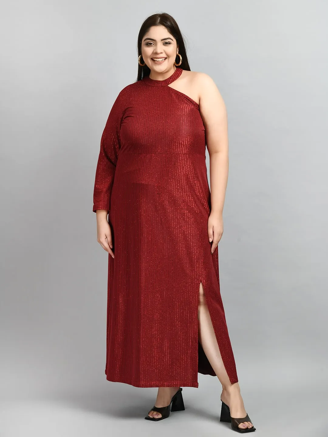 Plus Size Plus Size Mystique Red Gown