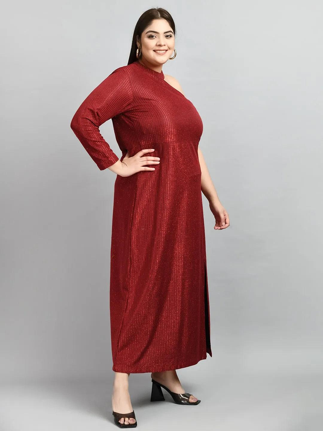 Plus Size Plus Size Mystique Red Gown