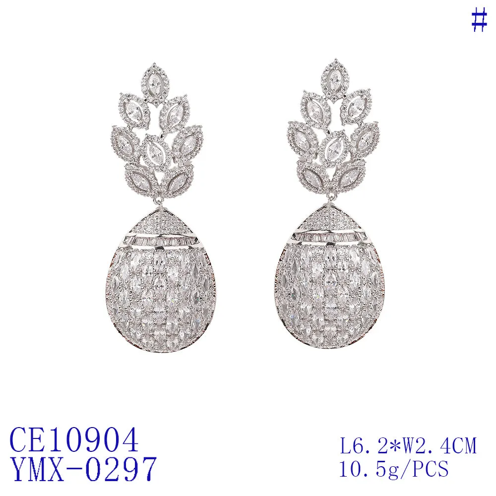 Popular Cubic Zirconia Pineapple Earring for Wedding Accessories CE10904