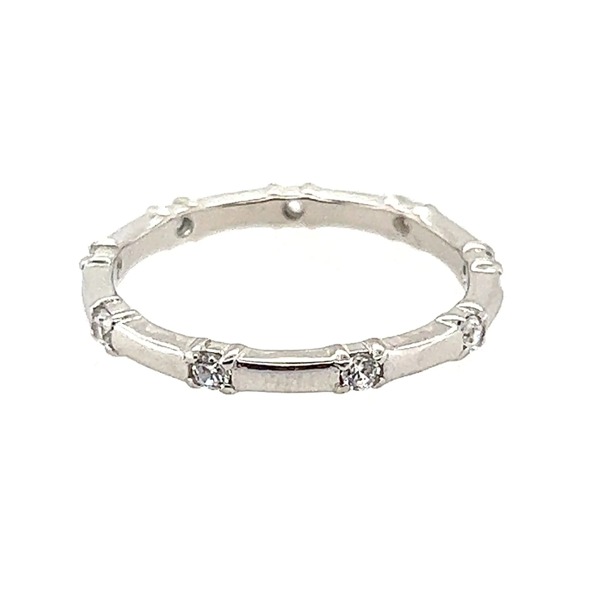 R412 Small CZ Pave Band