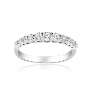 Romina 14K White Gold Round-Cut White Diamond Ring