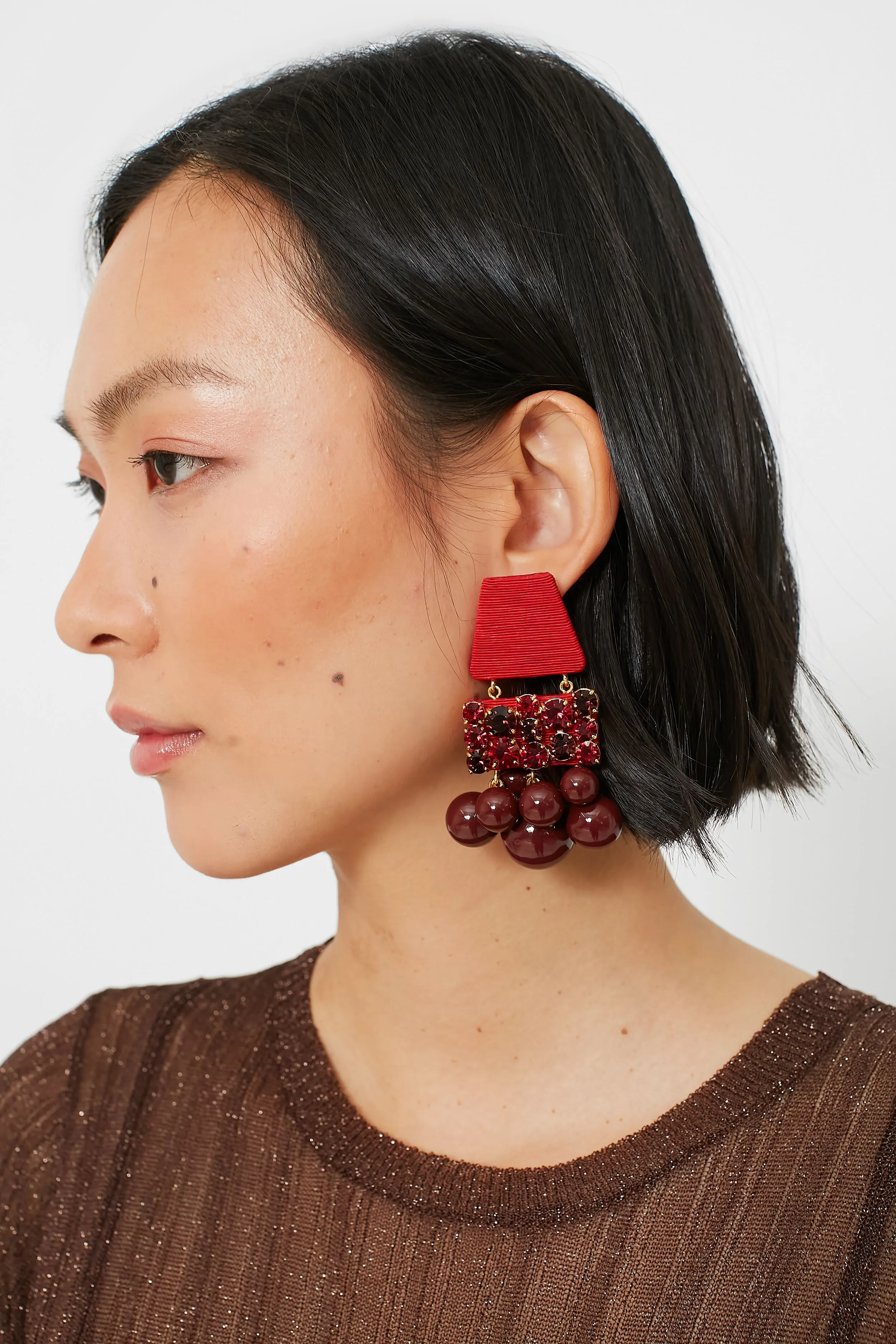 Ruby Olivia Earrings