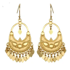 SATYA EG30B - Gold Veils Petal Chandelier earrings