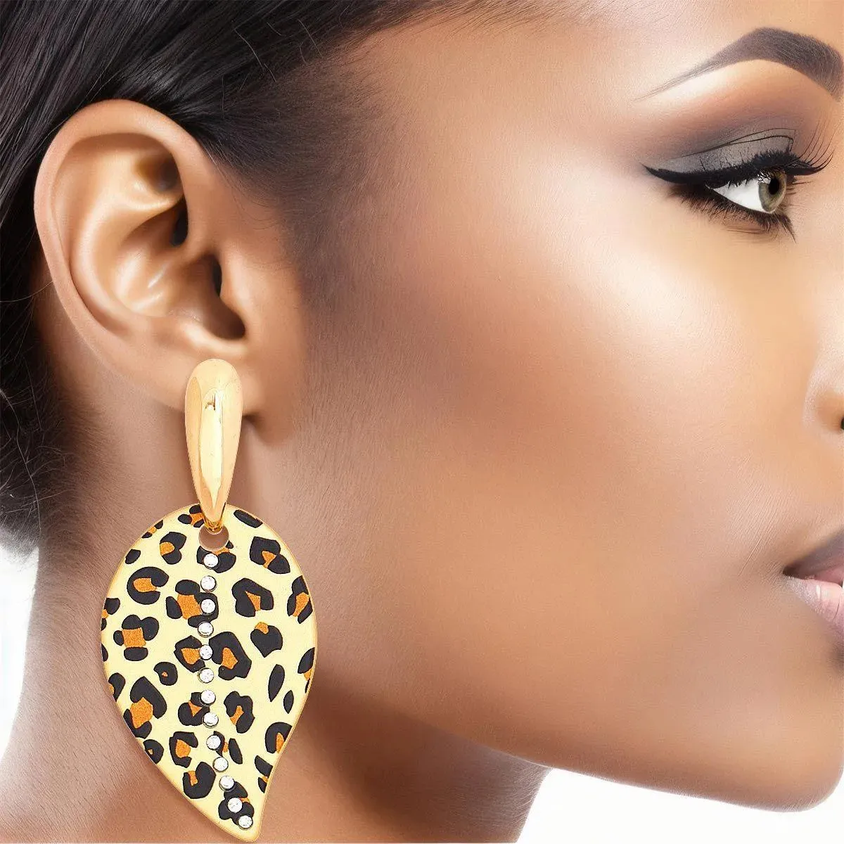 Show Your Fierce Style with Our Women's Gold Tone Earrings - Shop Now!