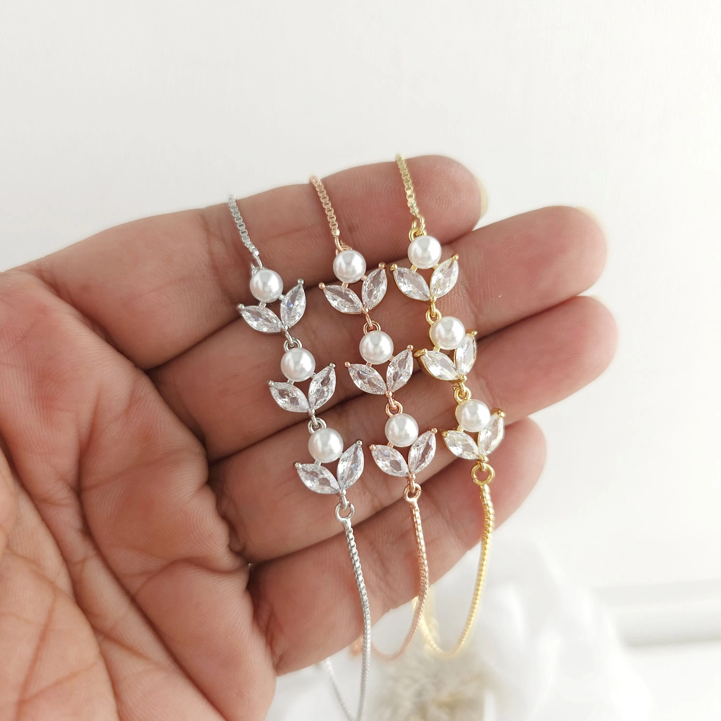 Simple Rose Gold Jewelry Set-Leila