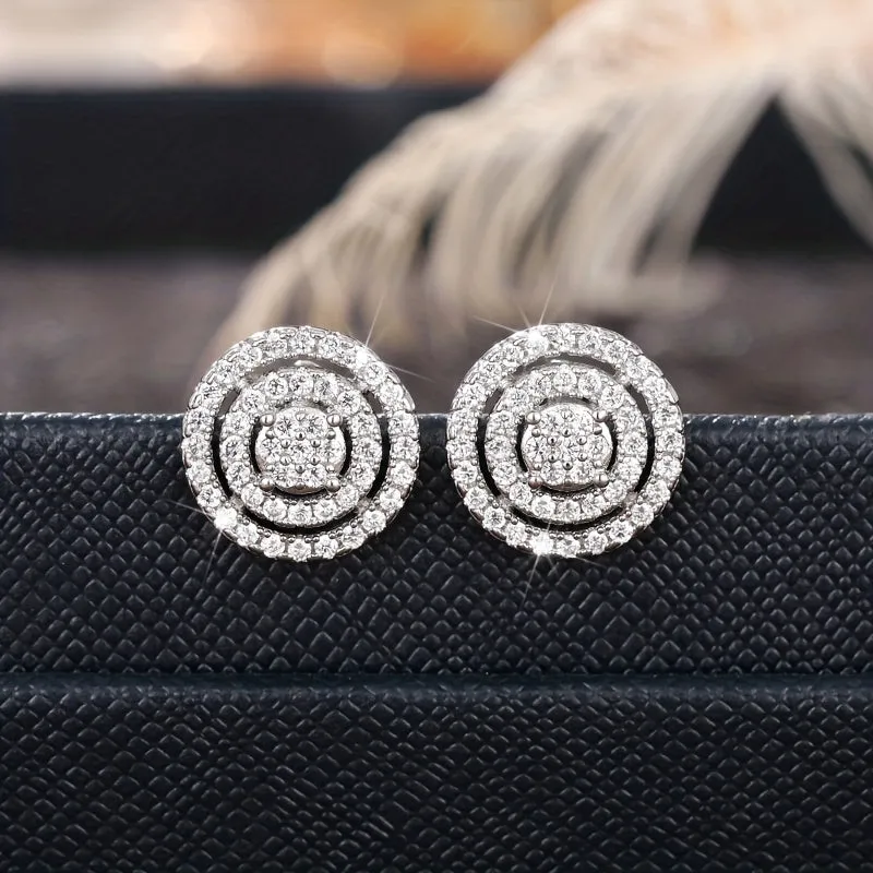 Special Party Stud Shiny Earrings