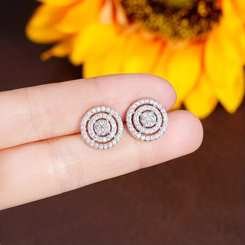 Special Party Stud Shiny Earrings