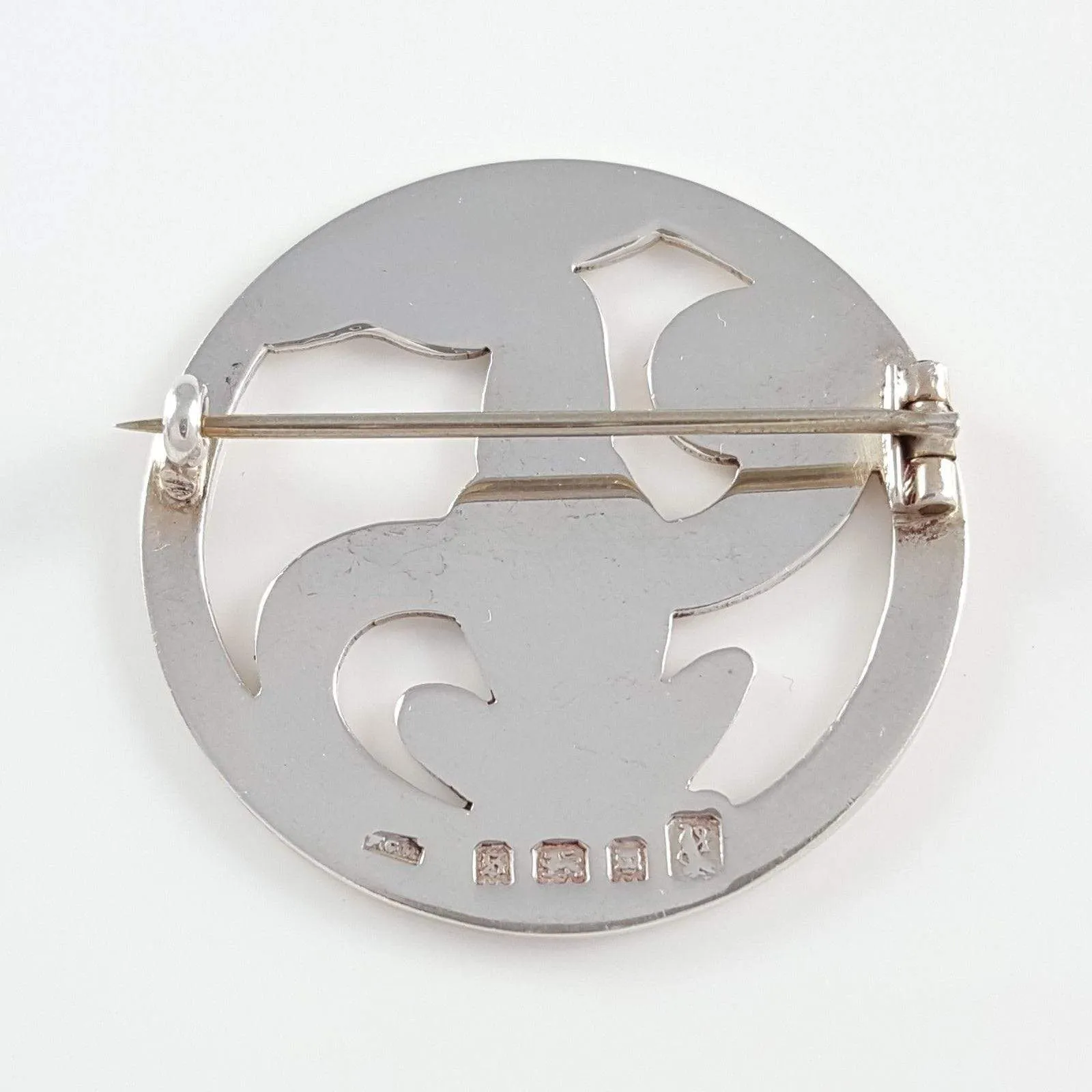 Sterling Silver Arctic Fox Brooch, 1933