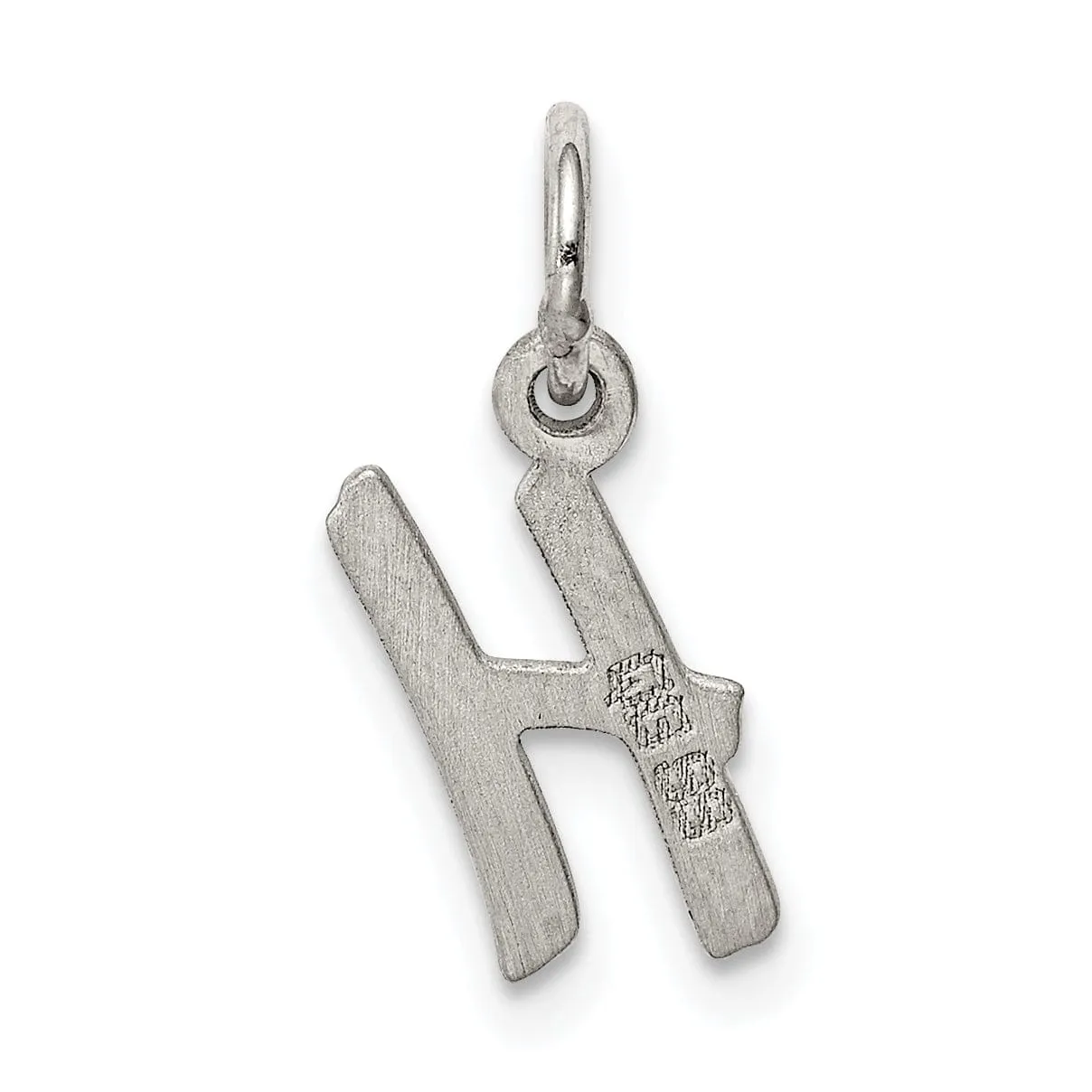 Sterling Silver Small Initial H Charm