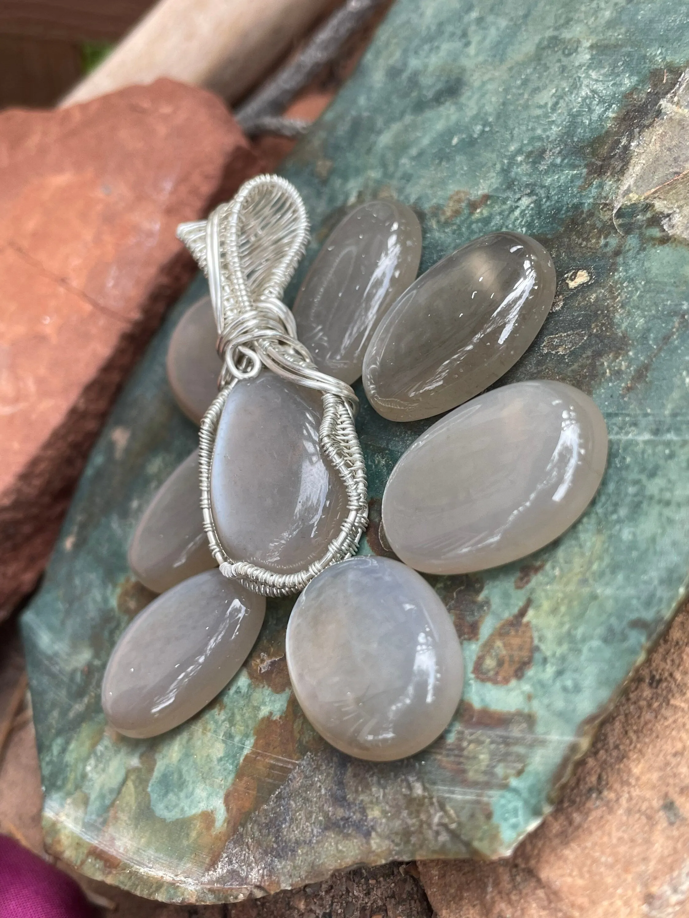 Stunning Moonstone In Sterling Silver