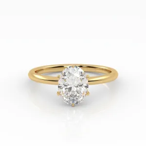 The Oval Six Prong Solitaire