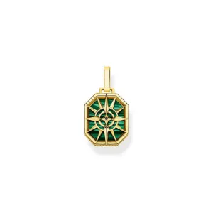 Thomas Sabo Pendant Compass Star Green