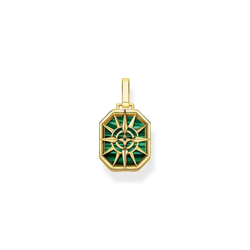 Thomas Sabo Pendant Compass Star Green