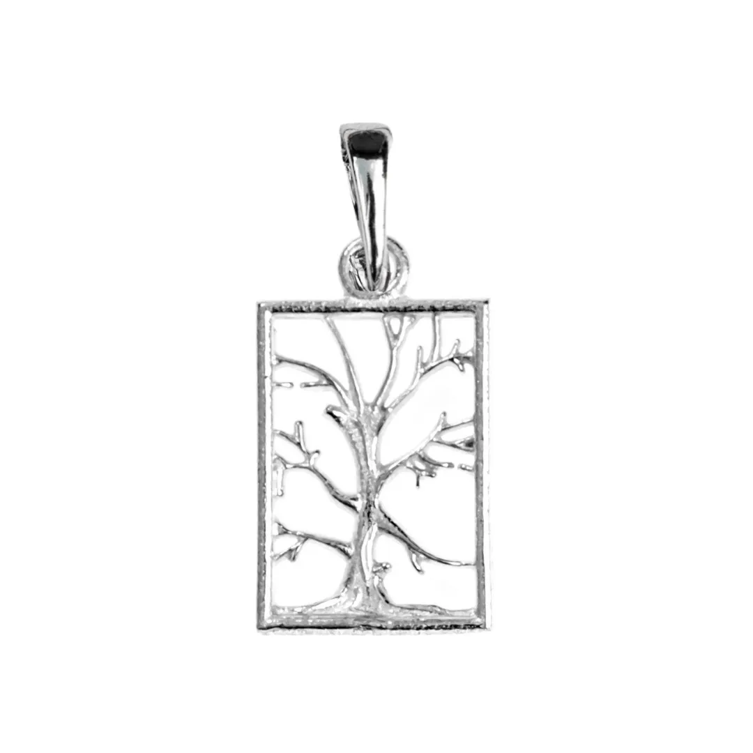 Tree of life Square with no Leaves Jewelry Gifts -Tree of life Square with no Leaves Pendant - Necklaces - Earrings - Keychain