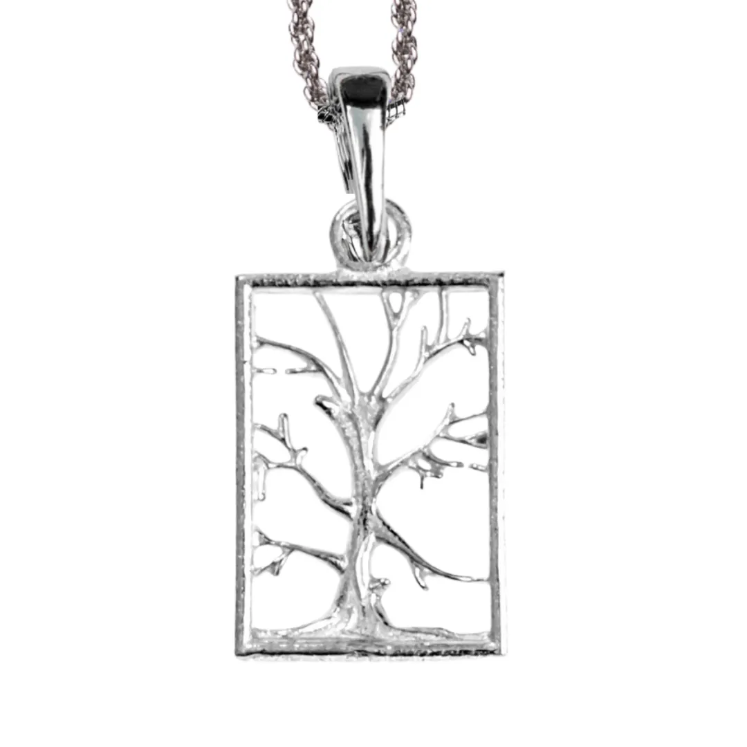 Tree of life Square with no Leaves Jewelry Gifts -Tree of life Square with no Leaves Pendant - Necklaces - Earrings - Keychain