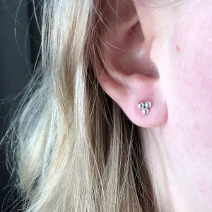 Triple Orb Stud Earrings