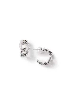 Twist Cuff Hoop Earrings