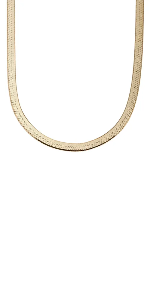 Vermeil Herringbone Necklace