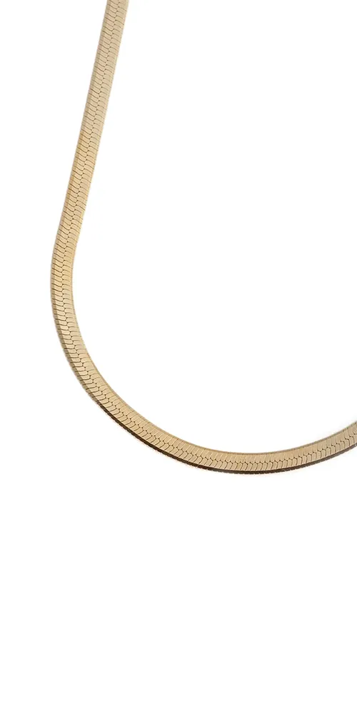 Vermeil Herringbone Necklace