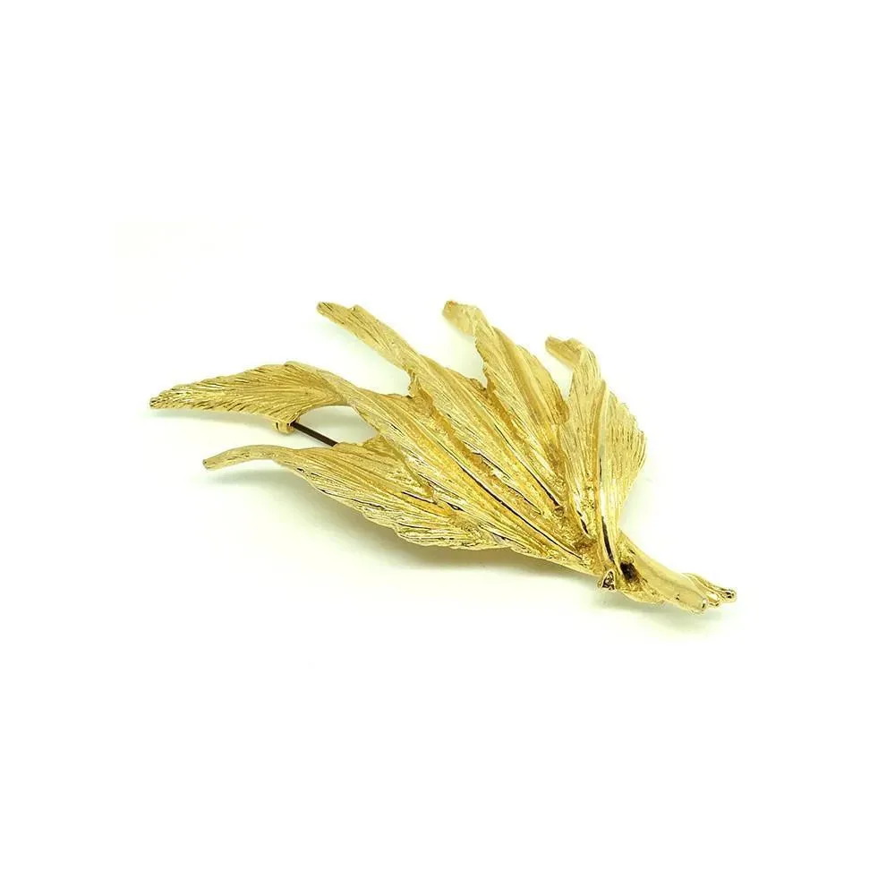 Vintage 1960's 'Art' Leaf Brooch