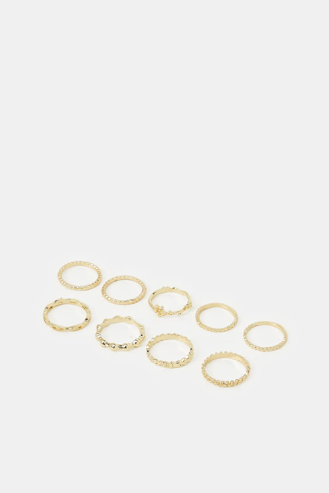 Women Gold Embellished Ring Set